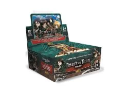 ATTACK ON TITAN CARD BOX 24 BUSTE ANIME MANGA - CARTE DA GIOCO/COLLEZIONE