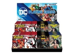 DC Comics Playing Cards Display Harley Quinn, Wonder Woman, Batman, The Flash Aquarius
