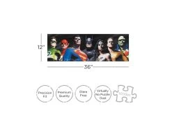 Dc Justice League 1000 Pezzi Slim Puzzle Puzzle Aquarius Ent