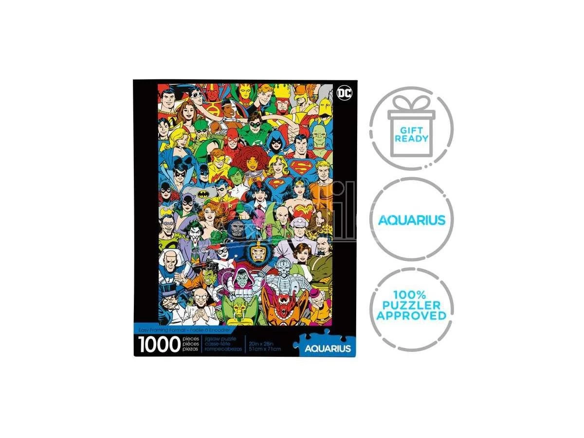 Dc Retro Cast 1000 Pezzi Puzzle Puzzle Aquarius Ent 4 Dc Retro Cast 1000 Pezzi Puzzle Puzzle Aquarius Ent - immagine 2