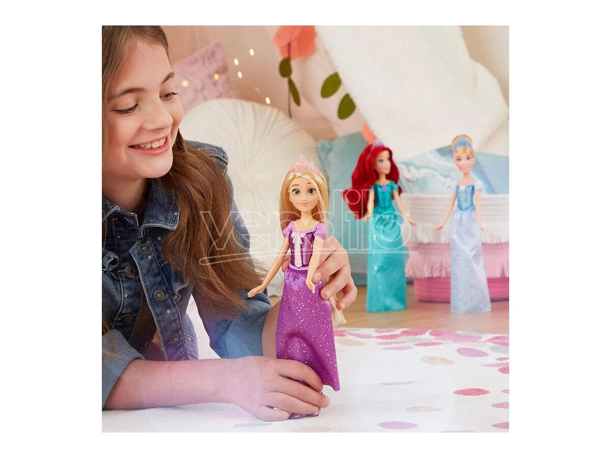 Disney Royal Shimmer Rapunzel Bambola Hasbro 3 Disney Royal Shimmer Rapunzel Bambola Hasbro