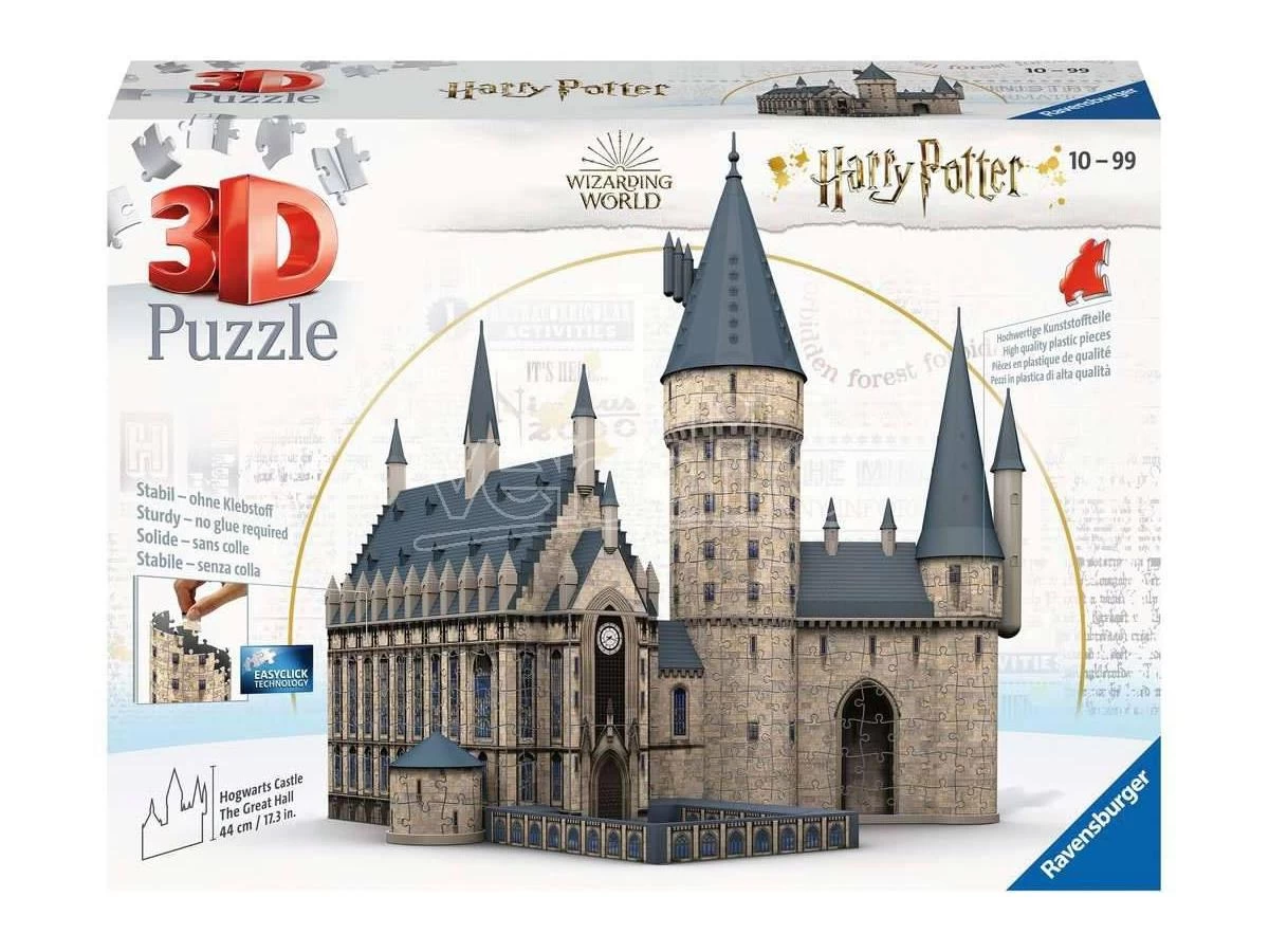 Harry Potter 3D Puzzle Hogwarts Castle: Great Hall (540 Pieces) Ravensburger 3 Harry Potter 3D Puzzle Hogwarts Castle: Great Hall (540 Pieces) Ravensburger