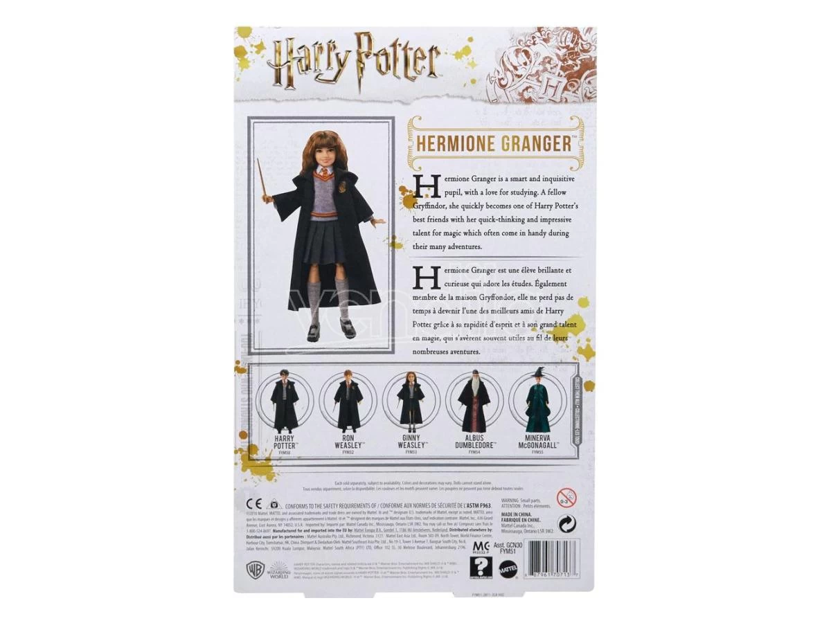 Harry Potter Bambola Hermione Granger 26 Cm Mattel 4 Harry Potter Bambola Hermione Granger 26 Cm Mattel - immagine 2