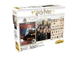 Harry Potter Jigsaw Puzzle Movie Poster 3-Pack (500 Pieces) Aquarius
