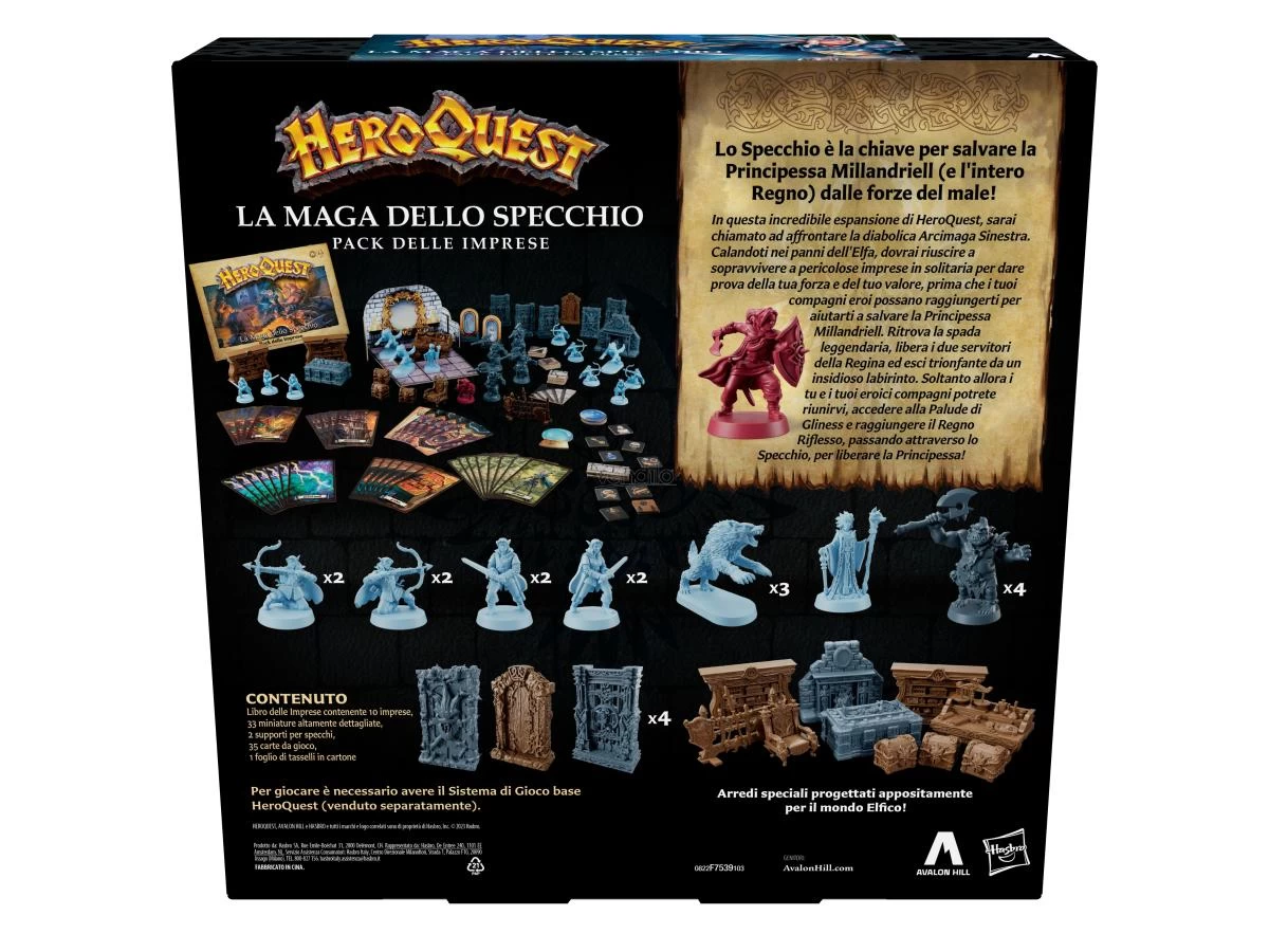 HEROQUEST LA MAGA DELLO SPECCHIO GIOCO DA TAVOLO HASBRO 4 HEROQUEST LA MAGA DELLO SPECCHIO GIOCO DA TAVOLO HASBRO - immagine 2