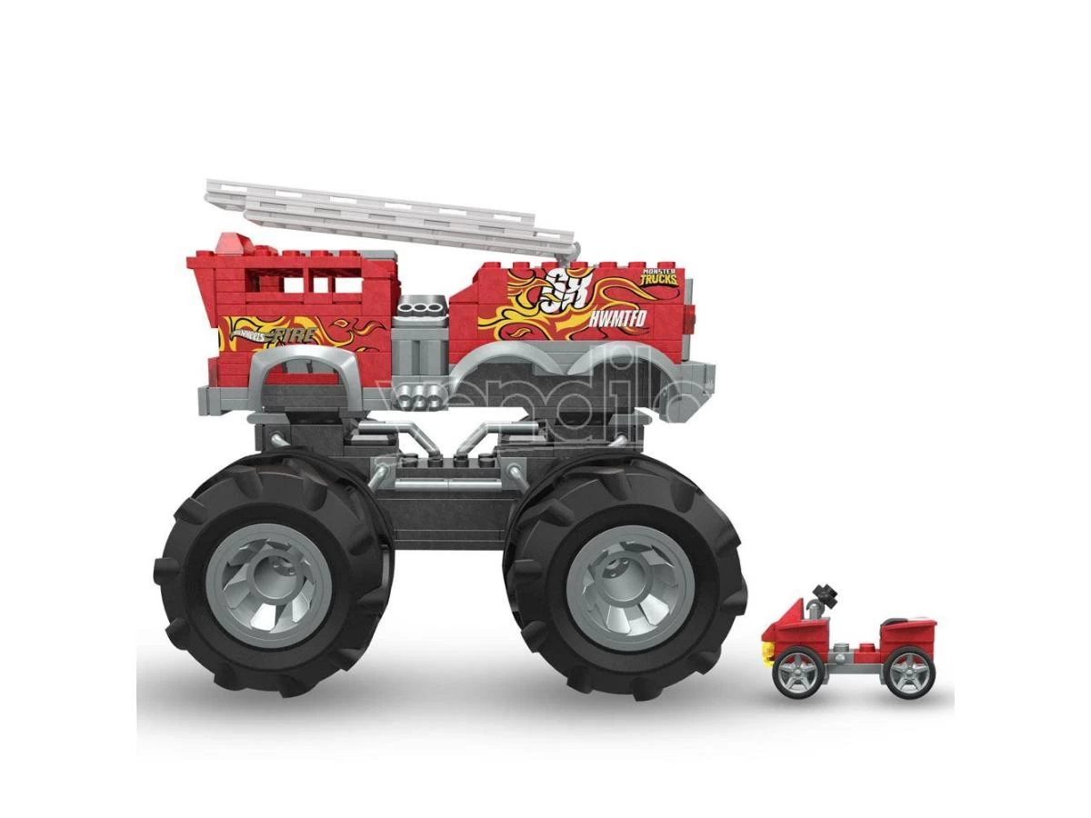 Hot Wheels Monster Trucks Mega Construx Construction Set HW 5-Alarm Monster Truck Mattel 7 Hot Wheels Monster Trucks Mega Construx Construction Set HW 5-Alarm Monster Truck Mattel - immagine 5