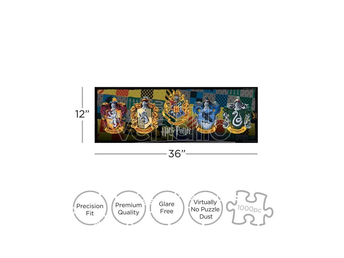 Harry Potter Crests 1000 Pezzi Slim Puzzle Puzzle Aquarius Ent 4 Harry Potter Crests 1000 Pezzi Slim Puzzle Puzzle Aquarius Ent - immagine 2