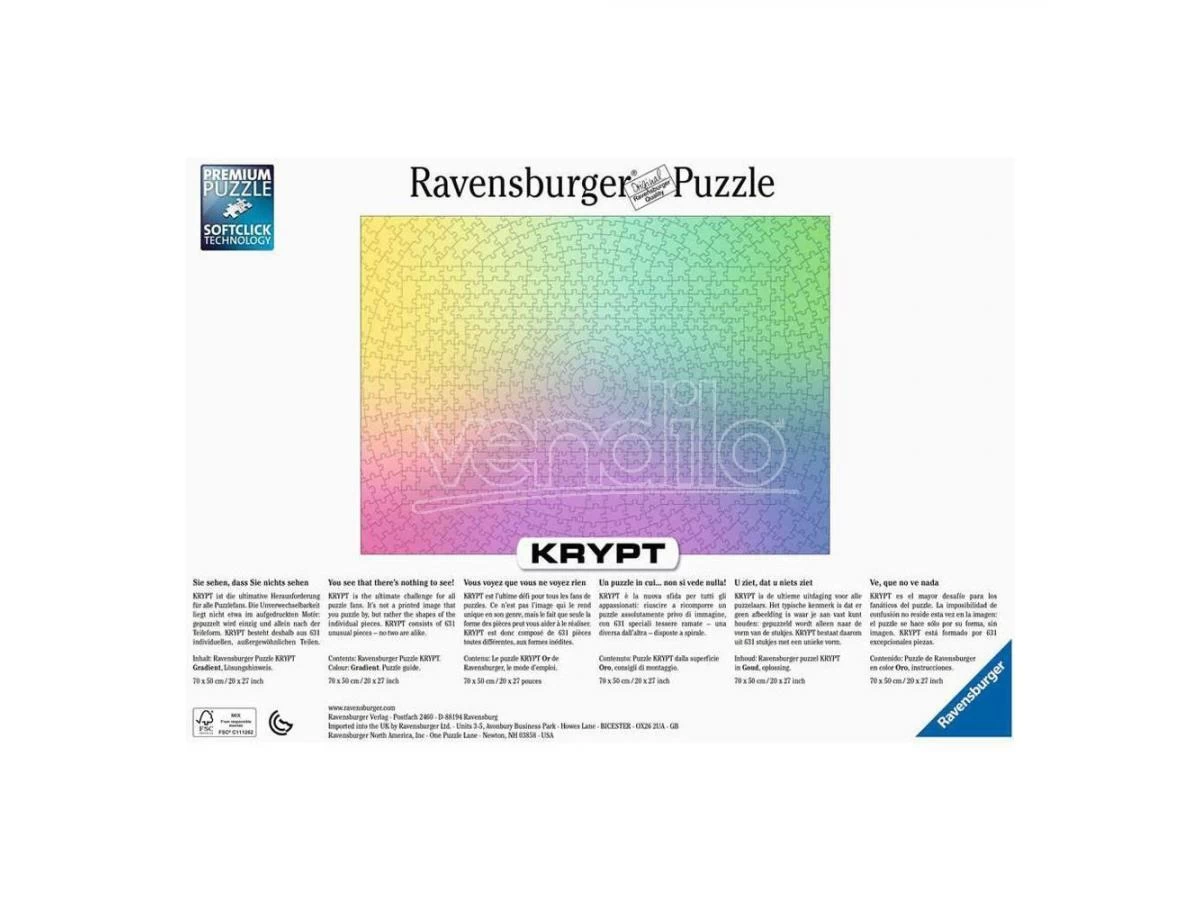 Krypt Jigsaw Puzzle Gradient (631 Pieces) Ravensburger 4 Krypt Jigsaw Puzzle Gradient (631 Pieces) Ravensburger - immagine 2