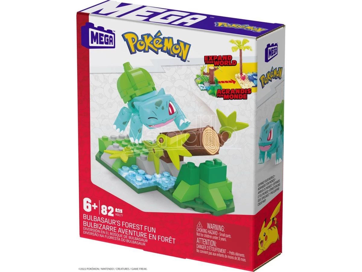 Pokémon Mega Construx Construction Set Bulbasaur's Forest Fun Mattel 4 Pokémon Mega Construx Construction Set Bulbasaur's Forest Fun Mattel - immagine 2