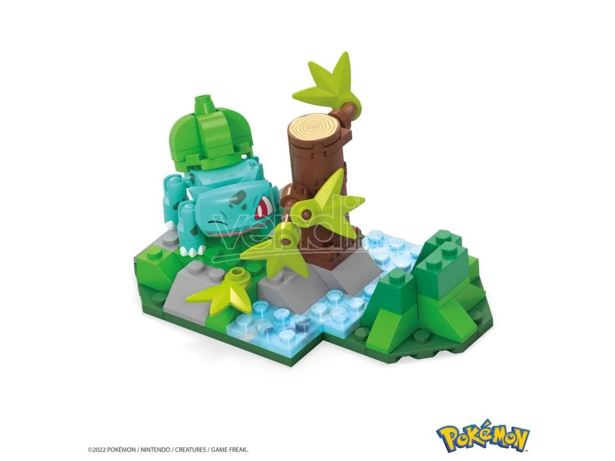 Pokémon Mega Construx Construction Set Bulbasaur's Forest Fun Mattel 3 Pokémon Mega Construx Construction Set Bulbasaur's Forest Fun Mattel