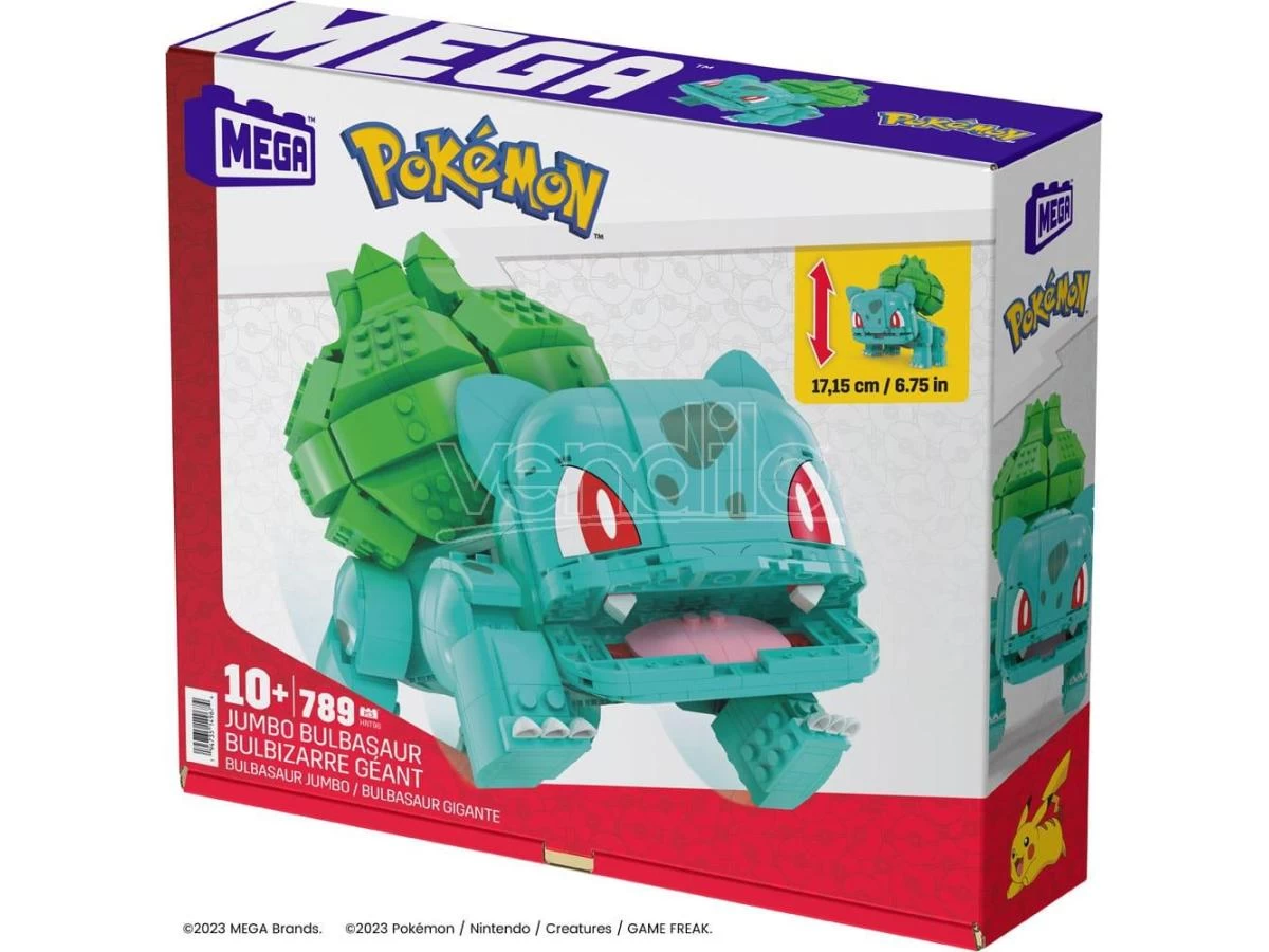 Pokémon Mega Construx Construction Set Jumbo Bulbasaur 17 Cm Mattel 7 Pokémon Mega Construx Construction Set Jumbo Bulbasaur 17 Cm Mattel - immagine 5
