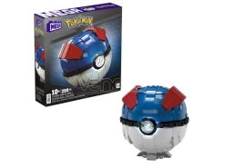 Pokémon Mega Construx Construction Set Jumbo Great Ball 13 Cm Mattel -Negozio Di Giocattoli pokemon mega construx construction set jumbo great ball 13 cm mattel 1