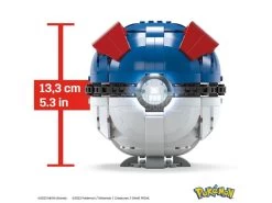 Pokémon Mega Construx Construction Set Jumbo Great Ball 13 Cm Mattel -Negozio Di Giocattoli pokemon mega construx construction set jumbo great ball 13 cm mattel 2