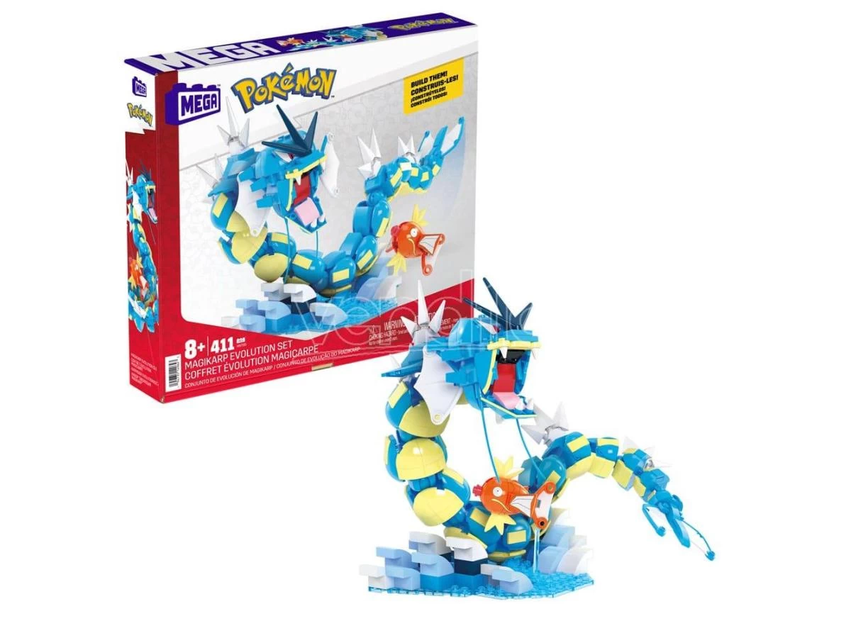 Pokémon Mega Construx Construction Set Magikarp Evolution Set Mattel 4 Pokémon Mega Construx Construction Set Magikarp Evolution Set Mattel - immagine 2