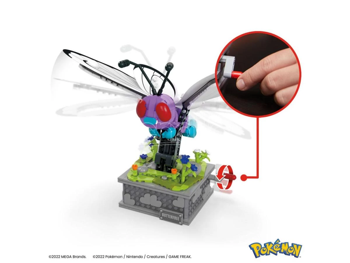 Pokémon Mega Construx Construction Set Motion Butterfree Mattel 4 Pokémon Mega Construx Construction Set Motion Butterfree Mattel - immagine 2