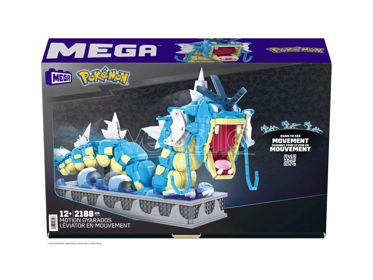 Pokémon Mega Construx Construction Set Motion Gyarados Mattel 5 Pokémon Mega Construx Construction Set Motion Gyarados Mattel - immagine 3