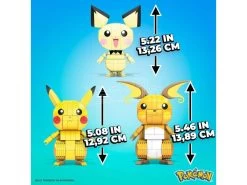 Pokémon Mega Construx Wonder Builders Construction Set Pikachu Evolution Trio 13 Cm Mattel -Negozio Di Giocattoli pokemon mega construx wonder builders construction set pikachu evolution trio 13 cm mattel 2