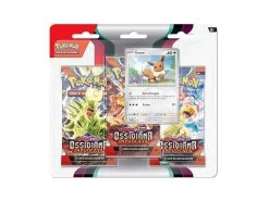 POKEMON OSSIDIANA INFUOCATA BLISTER 3 BUSTE + 1 CARD - CARTE DA GIOCO/COLLEZIONE