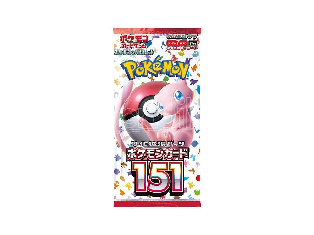 POKEMON SCARLATTO E VIOLETTO 151 BOOSTER JAP 1 BUSTA - CARTE DA GIOCO/COLLEZIONE 3 POKEMON SCARLATTO E VIOLETTO 151 BOOSTER JAP 1 BUSTA - CARTE DA GIOCO/COLLEZIONE