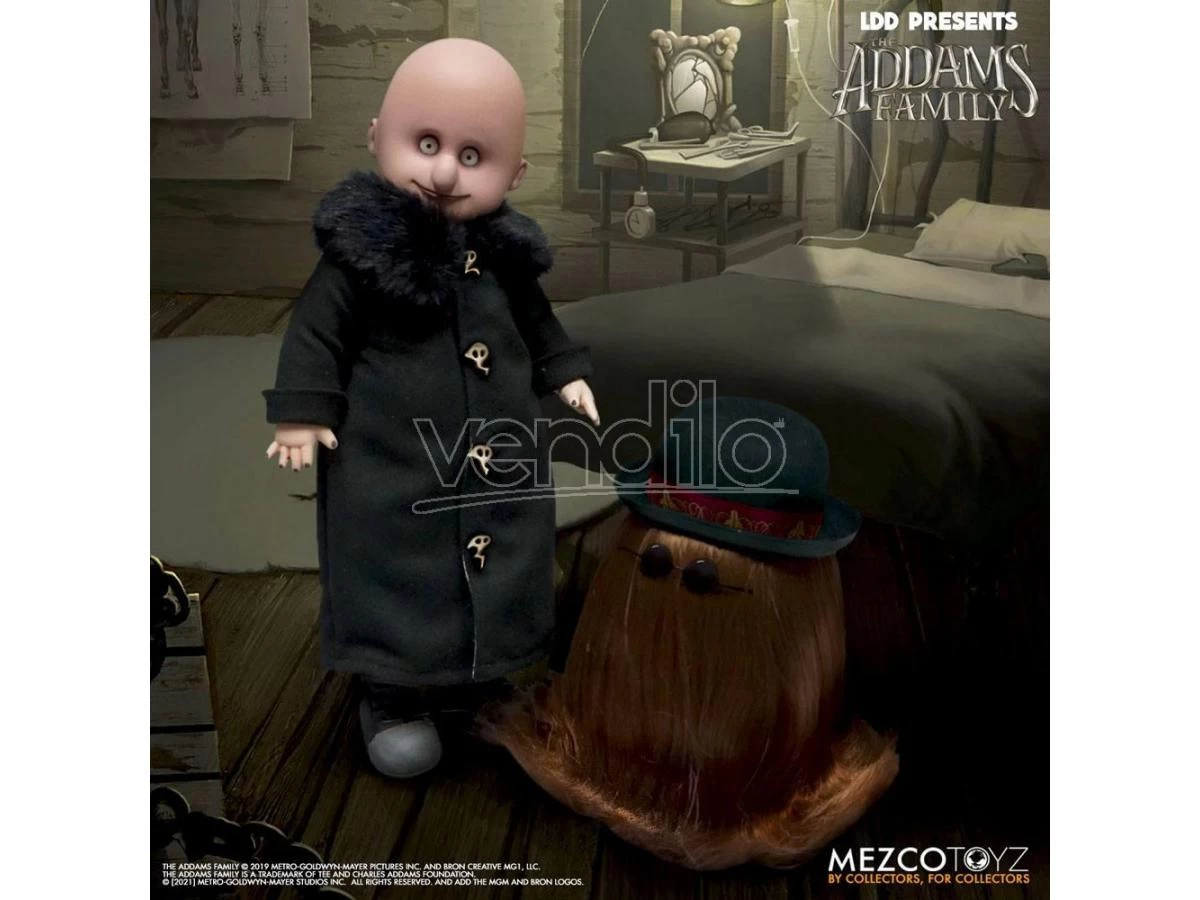 The Addams Family Living Dead Dolls Fester & It 13 - 25 Cm Mezco Toys 4 The Addams Family Living Dead Dolls Fester & It 13 - 25 Cm Mezco Toys - immagine 2