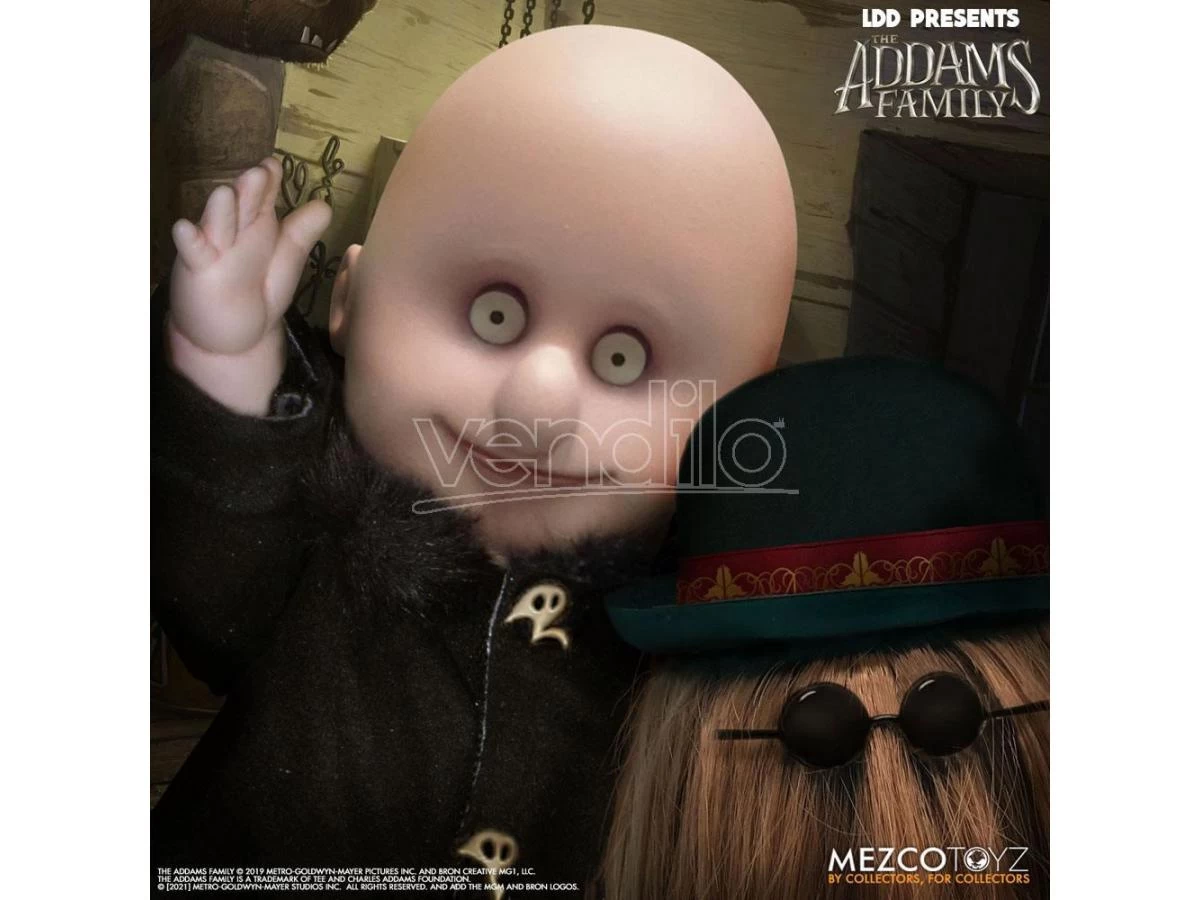 The Addams Family Living Dead Dolls Fester & It 13 - 25 Cm Mezco Toys 5 The Addams Family Living Dead Dolls Fester & It 13 - 25 Cm Mezco Toys - immagine 3