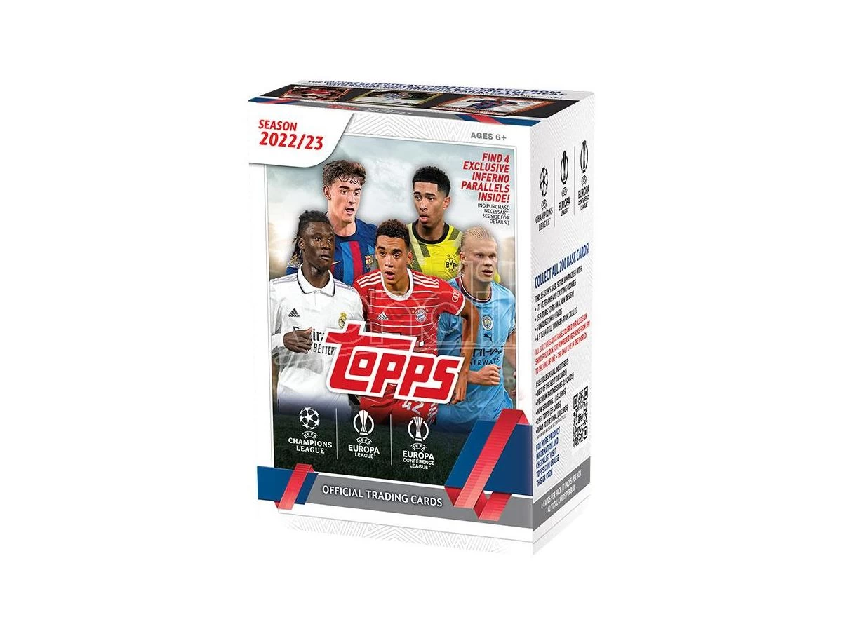 TOPPS CARD UEFA CLUB COMPETITIONS 2022/23 PACK 7 BUSTINE SPORT - CARTE DA GIOCO/COLLEZIONE 4 TOPPS CARD UEFA CLUB COMPETITIONS 2022/23 PACK 7 BUSTINE SPORT - CARTE DA GIOCO/COLLEZIONE - immagine 2