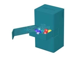 Ultimate Guard Twin Flip`n`Tray 200+ XenoSkin Monocolor Petrol Ultimate Guard -Negozio Di Giocattoli ultimate guard twin flipntray 200 xenoskin monocolor petrol ultimate guard 2