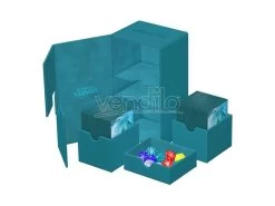 Ultimate Guard Twin Flip`n`Tray 200+ XenoSkin Monocolor Petrol Ultimate Guard -Negozio Di Giocattoli ultimate guard twin flipntray 200 xenoskin monocolor petrol ultimate guard 4