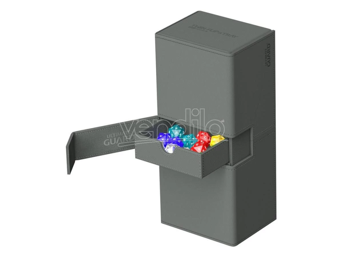 Ultimate Guard Twin Flip`n`Tray 266+ Xenoskin Grey Ultimate Guard 6 Ultimate Guard Twin Flip`n`Tray 266+ Xenoskin Grey Ultimate Guard - immagine 4