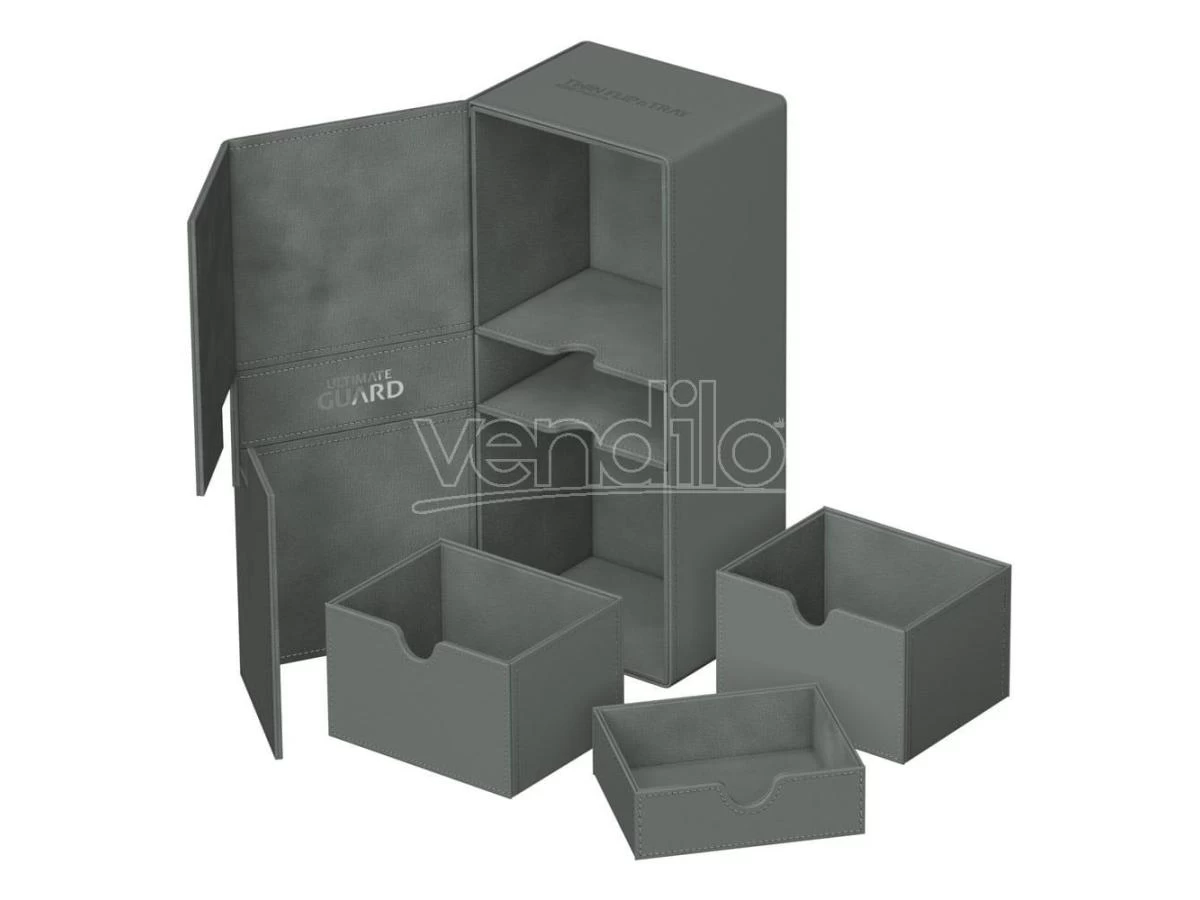 Ultimate Guard Twin Flip`n`Tray 266+ Xenoskin Grey Ultimate Guard 3 Ultimate Guard Twin Flip`n`Tray 266+ Xenoskin Grey Ultimate Guard