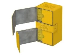 Ultimate Guard Twin Flip´n´Tray Deck Case 200+ Standard Size XenoSkin Amber Ultimate Guard -Negozio Di Giocattoli ultimate guard twin flipntray deck case 200 standard size xenoskin amber ultimate guard 1